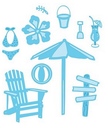 Sue Wilson Designs - Tropical Collection - On The Beach