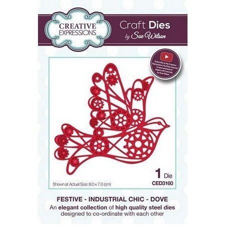 Sue Wilson Designs - Festive Industrial Chic Collection - Dove