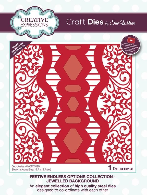 Sue Wilson - Festive Collection - Endless Options Jewelled Background