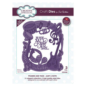 Sue Wilson Designs - Frames & Tags Collection -  Just A Note