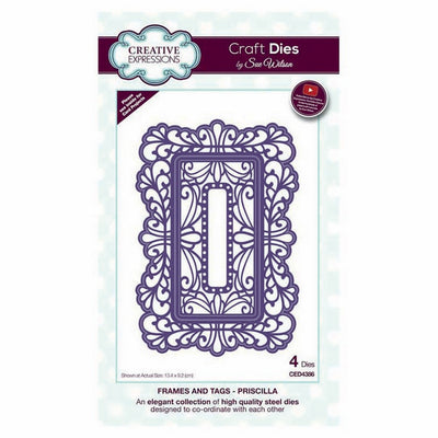 Sue Wilson Designs - Frames & Tags Collection - Priscilla