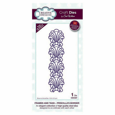 Sue Wilson Designs - Frames & Tags Collection - Priscilla's Border