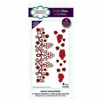 Sue Wilson Designs - Frames & Tags Collection - Grape Vine Border