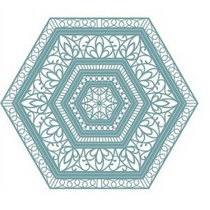 Sue Wilson Designs - Noble Collection - Lavish Accented Hexagon