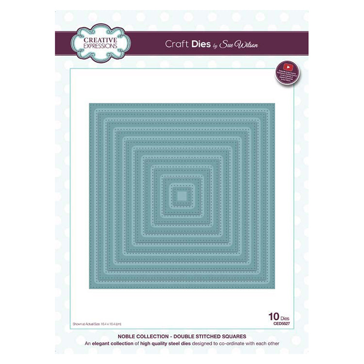 Sue Wilson Designs - Noble Collection - Double Stitched Squares