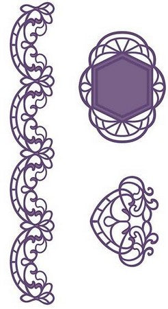 Sue Wilson Designs - Portuguese Collection - Corner, Border & Tag