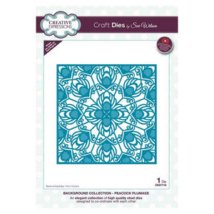Sue Wilson Designs - Background Collection - Peacock Plumage