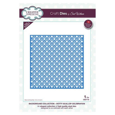Sue Wilson Designs - Background Collection - Dotty Scallop Celebration
