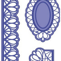 Sue Wilson Designs - Swiss Collection - Corner, Border, Tag
