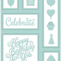 Sue Wilson Designs - Shadow Boxes -  Birthday