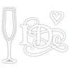 Sue Wilson Designs - Special Ocassion Collection - Champagne Flute