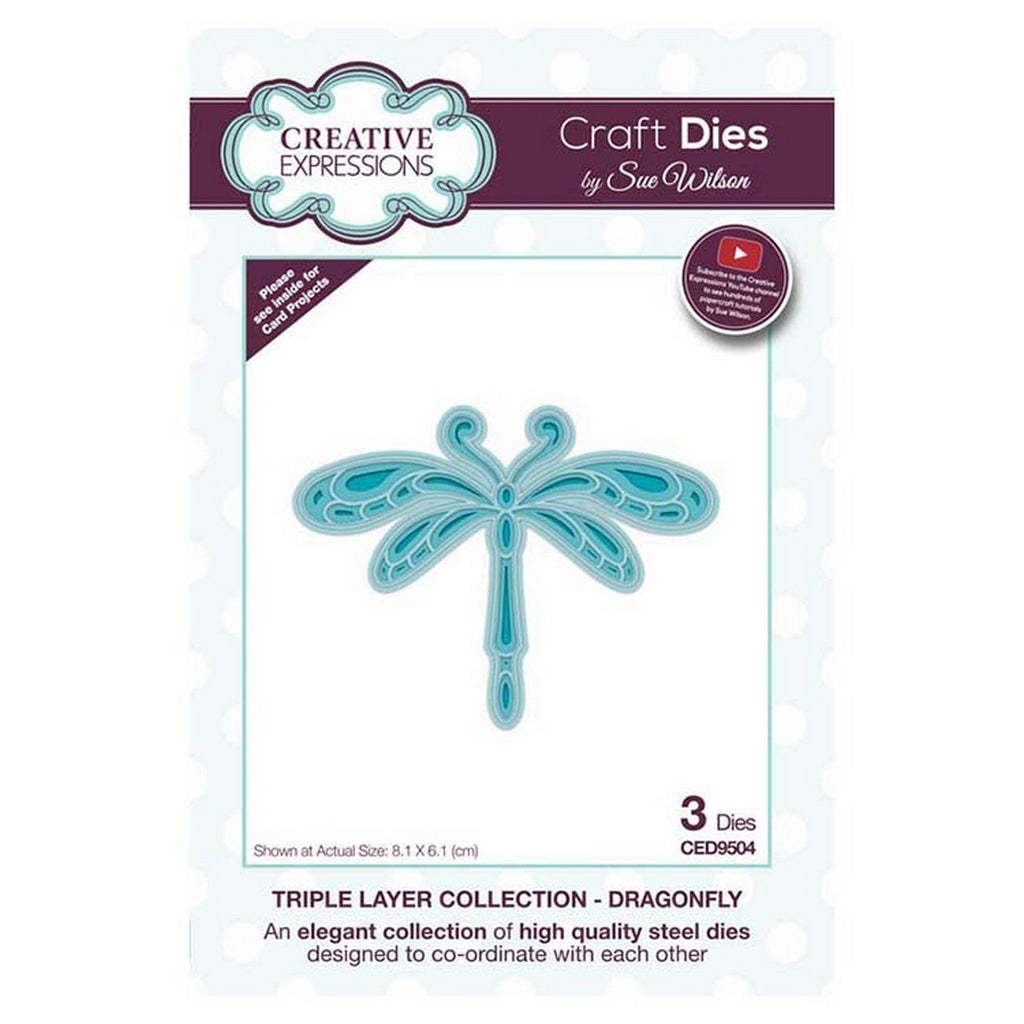 Sue Wilson Designs - Triple Layer Collection -Dragonfly