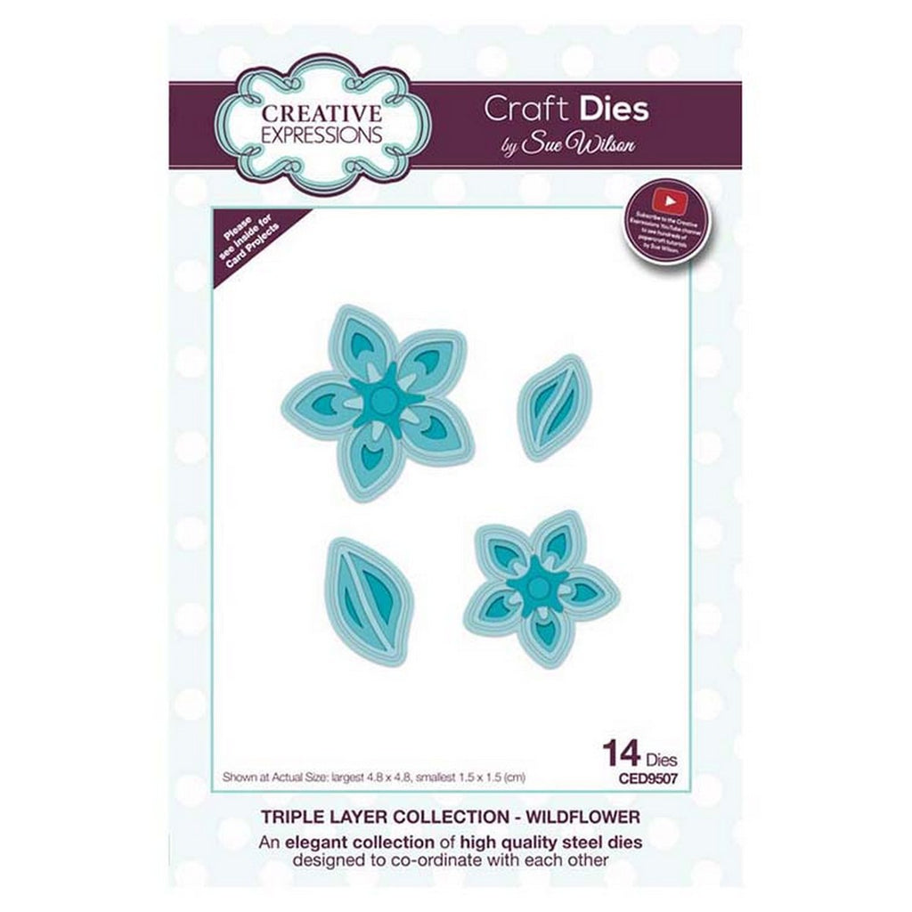 Sue Wilson Designs - Triple Layer Collection -Layered Wildflower