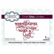 Sue Wilson Designs - Mini Expressions Collection - When Life Gives You Scraps