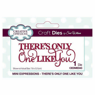 Sue Wilson Designs - Mini Expressions Collection - There's Only One Like You