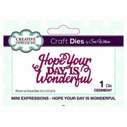Sue Wilson Designs - Mini Expressions Collection - Hope Your Day is Wonderful