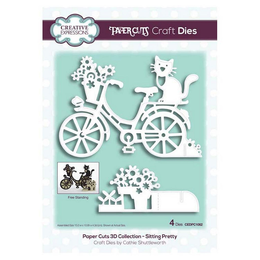 Creative Expressions - Paper Cuts 3D Collection - Sitting Pretty