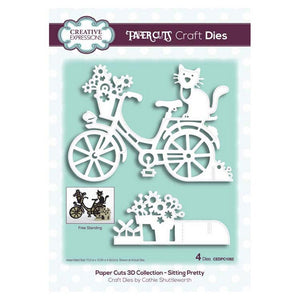 Creative Expressions - Paper Cuts 3D Collection - Sitting Pretty