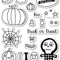 Memory Box Dies - Halloween Sideshow Clear Stamp Set