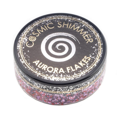 Cosmic Shimmer Aurora Flakes 50ml - Blissful Berry