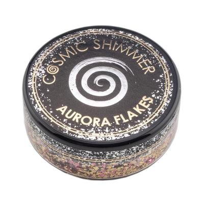 Cosmic Shimmer Aurora Flakes 50ml - Golden Rose