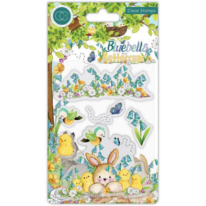 Craft Consortium - Clear Stamps - Chicks, Bluebells & Buttercups