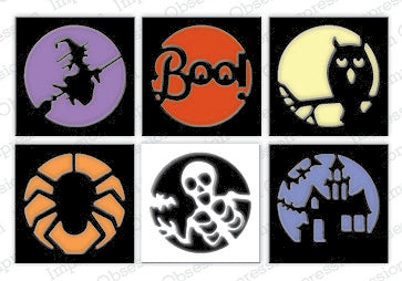Impression Obsession - Dies - Halloween Cutout Circles