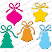 Impression Obsession - Dies - Christmas Shaped Tags
