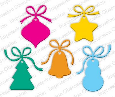 Impression Obsession - Dies - Christmas Shaped Tags
