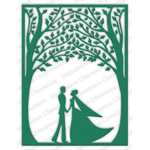 Impression Obsession - Dies - Bride & Groom Frame