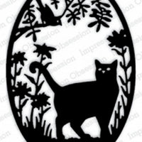 Impression Obsession - Dies - Cat & Bird Frame