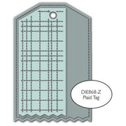 Impression Obsession - Dies - Plaid Tag