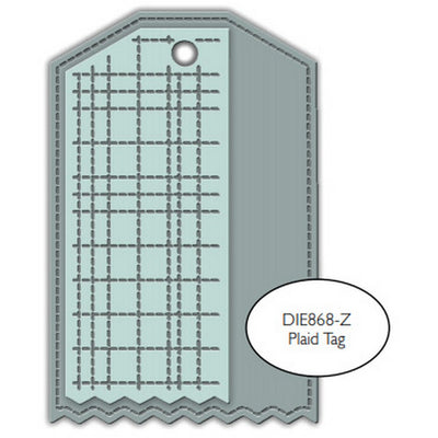 Impression Obsession - Dies - Plaid Tag