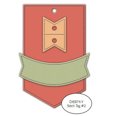Impression Obsession - Dies - Stitch Tag #2