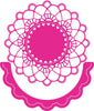 Cheery Lynn Designs - Felicity Doily With Angel Wing