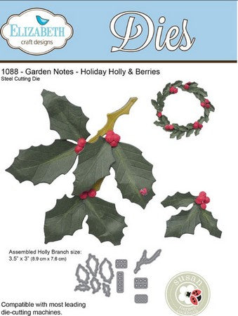 Elizabeth Craft Designs - Garden Notes - Holly Berries