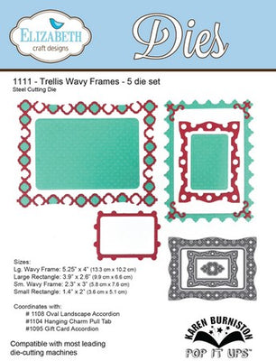 Elizabeth Craft Designs - Dies - Trellis Wavy Frames