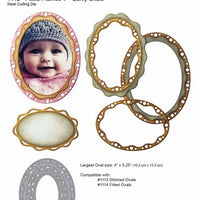 Elizabeth Craft Designs - Fitted Frames 4 - Curvy Ovals