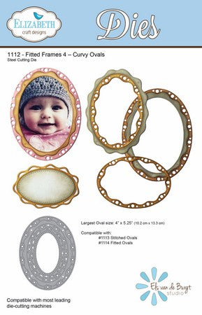 Elizabeth Craft Designs - Fitted Frames 4 - Curvy Ovals