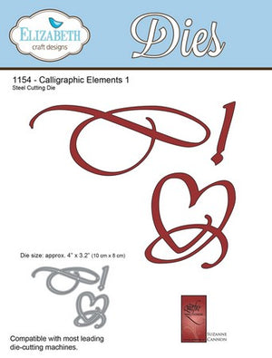 Elizabeth Craft Designs - Calligraphic Elements 1