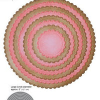 Elizabeth Craft Designs - Dies - Dotted Scallop Circles