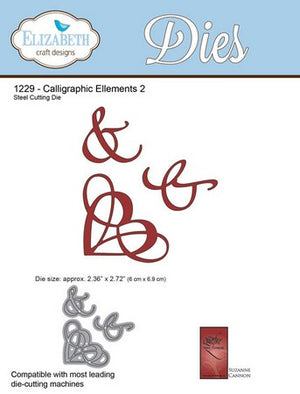 Elizabeth Craft Designs - Dies - Calligraphic Elements 2