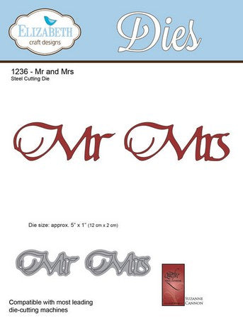 Elizabeth Craft Designs - Dies - Mr. & Mrs.