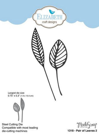 Elizabeth Craft Designs - Dies - Pair Of Leaves 2