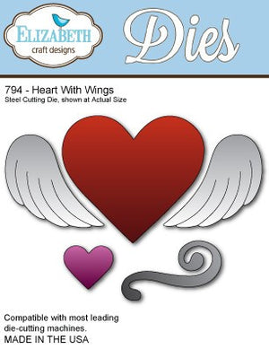 Elizabeth Craft Designs - Dies - Heart With Wings