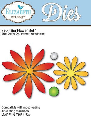 Elizabeth Craft Designs - Dies - Big Flower Set 1
