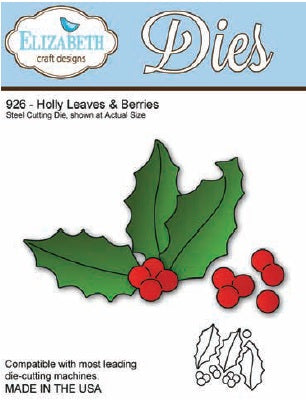 Elizabeth Craft Designs - Holly Leaves & Berries