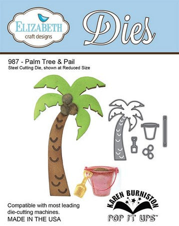 Elizabeth Craft Designs - Dies - Palm Tree & Pail