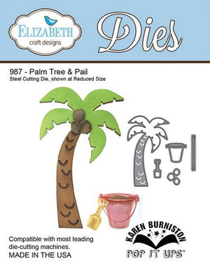 Elizabeth Craft Designs - Dies - Palm Tree & Pail