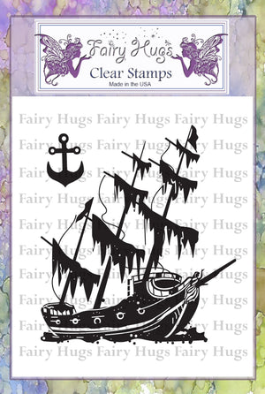 Fairy Hugs Stamps - Sunken Ship